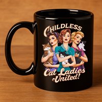 Childless Cat Ladies 11oz C Handle Ceramic Mug