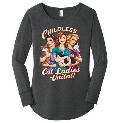 Childless Cat Ladies Women's Perfect Tri Tunic Long Sleeve Shirt