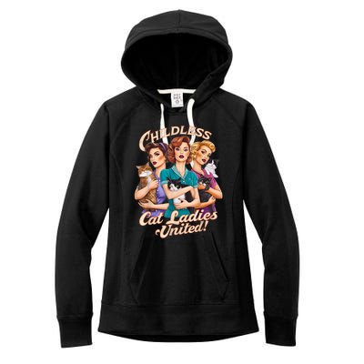 Childless Cat Ladies Women's Fleece Hoodie