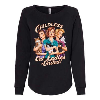 Childless Cat Ladies Womens California Wash Sweatshirt