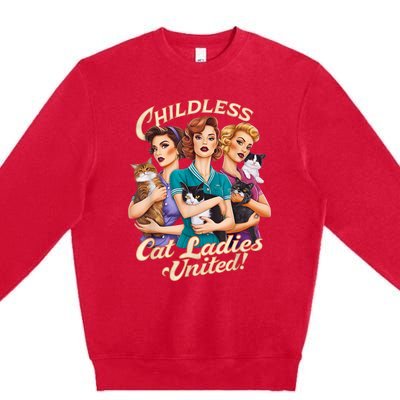 Childless Cat Ladies Premium Crewneck Sweatshirt