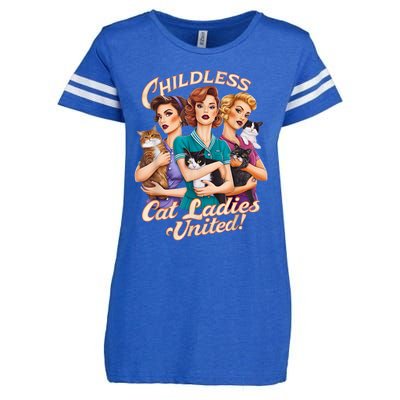 Childless Cat Ladies Enza Ladies Jersey Football T-Shirt