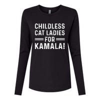 Childless Cat Ladies For Kamala 2024 Womens Cotton Relaxed Long Sleeve T-Shirt