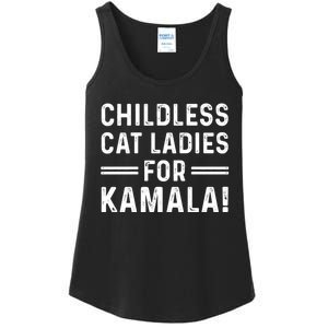 Childless Cat Ladies For Kamala 2024 Ladies Essential Tank