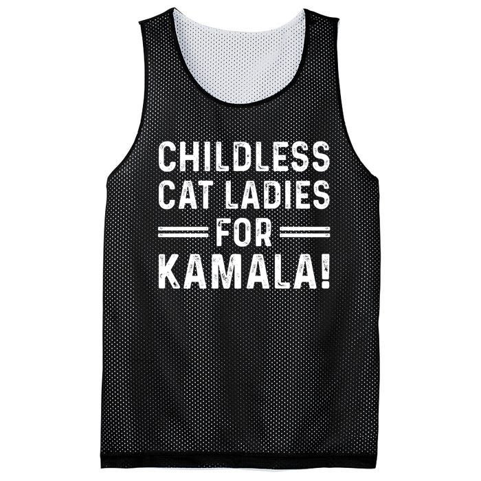 Childless Cat Ladies For Kamala 2024 Mesh Reversible Basketball Jersey Tank