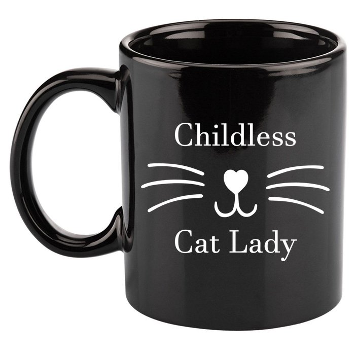 Childless Cat Lady Whiskers Pro Kamala Harris 11oz C Handle Ceramic Mug