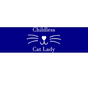 Childless Cat Lady Whiskers Pro Kamala Harris Bumper Sticker