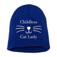 Childless Cat Lady Whiskers Pro Kamala Harris Short Acrylic Beanie