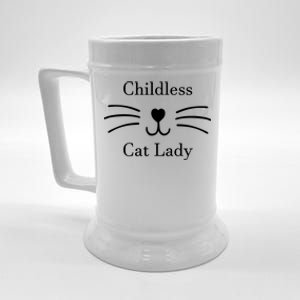 Childless Cat Lady Whiskers Pro Kamala Harris Beer Stein