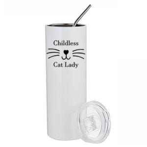 Childless Cat Lady Whiskers Pro Kamala Harris Stainless Steel Tumbler