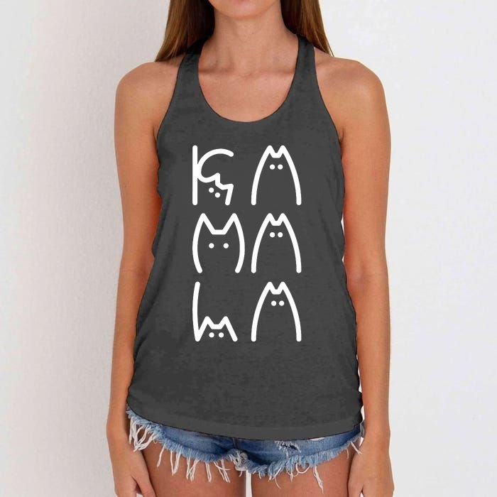 Childless Cat Ladies For Kamala Election 2024 Cat Lady Women's Knotted Racerback Tank