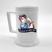 Childless Cat Ladies Vote Rosie The Riveter Election 2024 Beer Stein