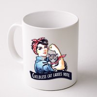 Childless Cat Ladies Vote Rosie The Riveter Election 2024 Coffee Mug