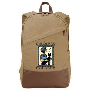 Childless Cat Ladies Funny Cat Cotton Canvas Backpack