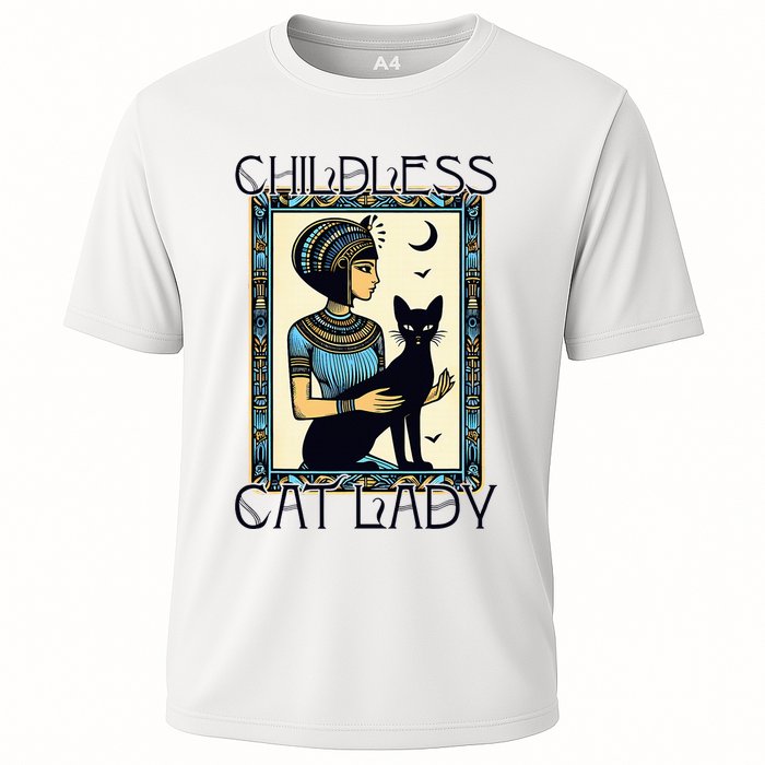 Childless Cat Ladies Funny Cat Cooling Performance Crew T-Shirt