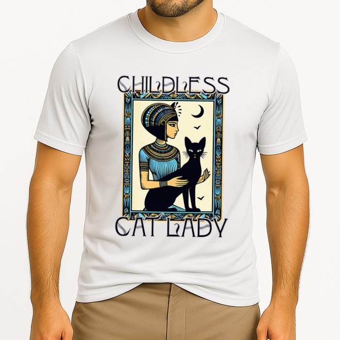 Childless Cat Ladies Funny Cat Cooling Performance Crew T-Shirt