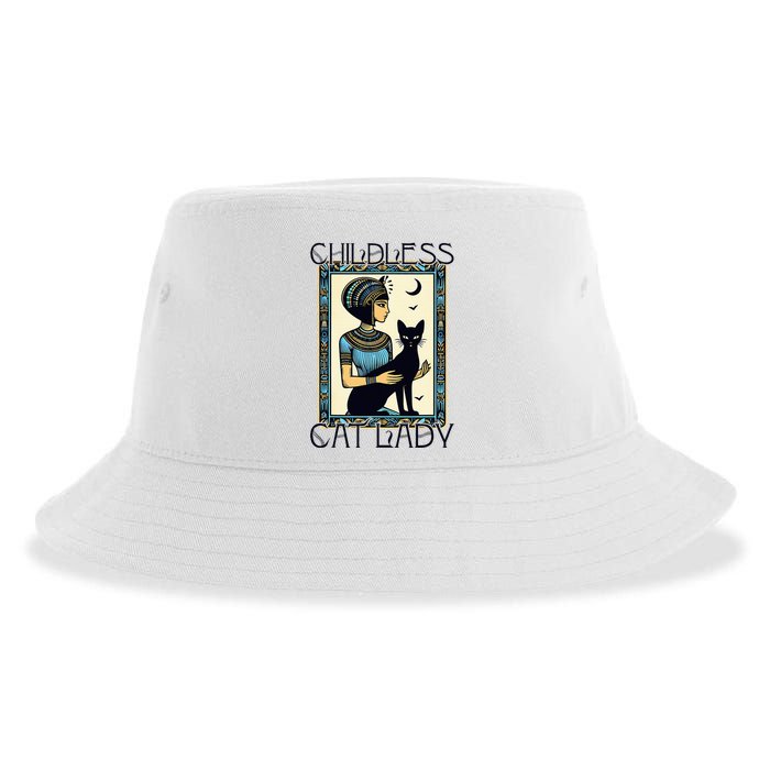 Childless Cat Ladies Funny Cat Sustainable Bucket Hat