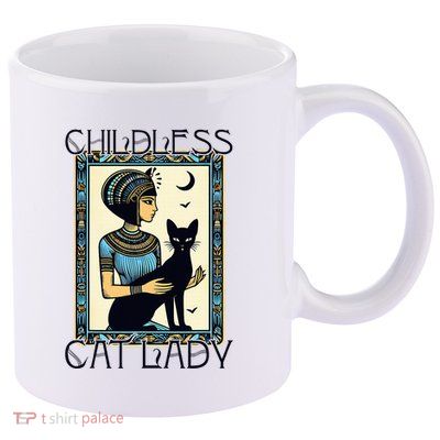 Childless Cat Ladies Funny Cat 11oz C Handle Ceramic Mug