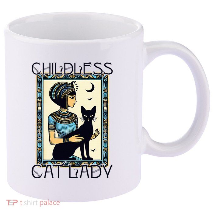 Childless Cat Ladies Funny Cat 11oz C Handle Ceramic Mug