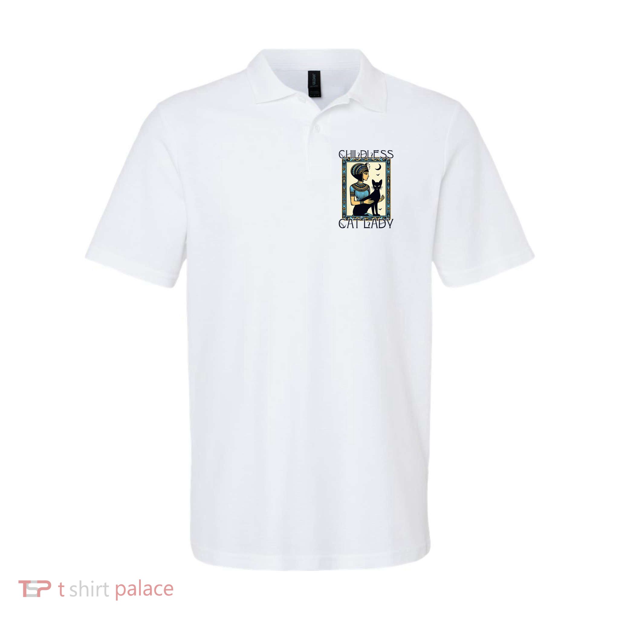 Childless Cat Ladies Funny Cat Polo