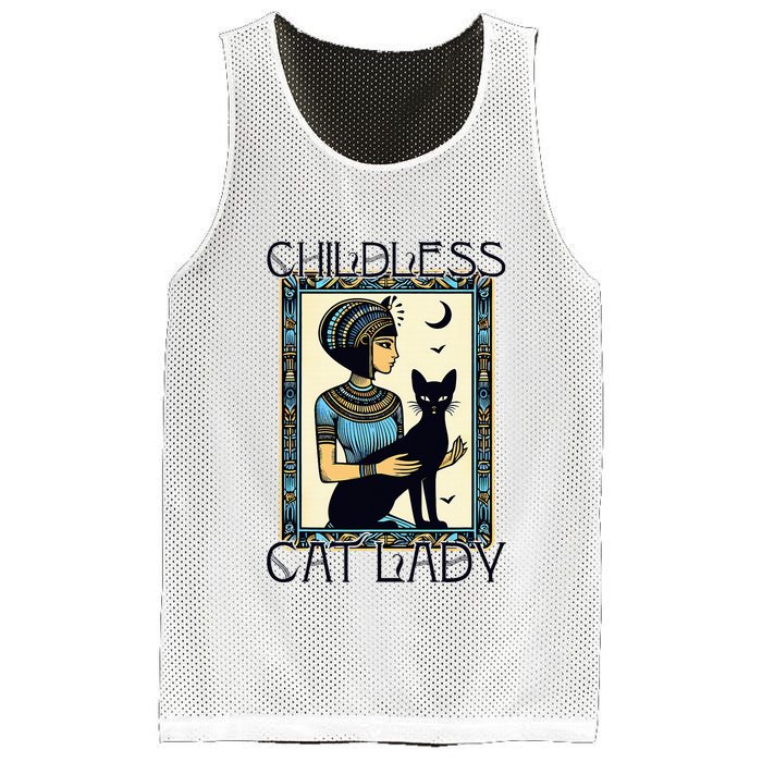 Childless Cat Ladies Funny Cat Mesh Reversible Basketball Jersey Tank