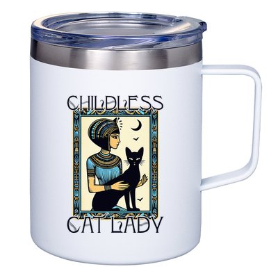 Childless Cat Ladies Funny Cat 12oz Stainless Steel Coffee Mug