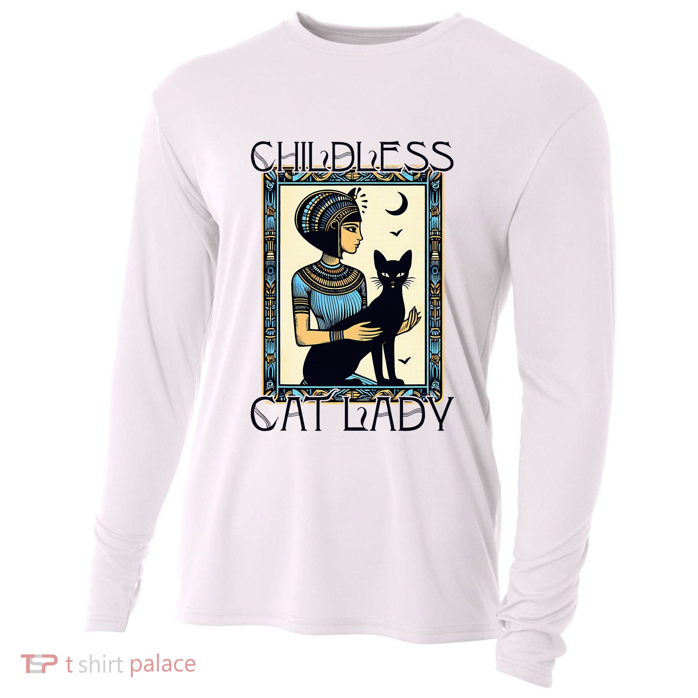 Childless Cat Ladies Funny Cat Cooling Performance Long Sleeve Crew