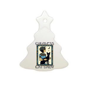 Childless Cat Ladies Funny Cat Ceramic Tree Ornament