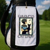Childless Cat Ladies Funny Cat Golf Towel