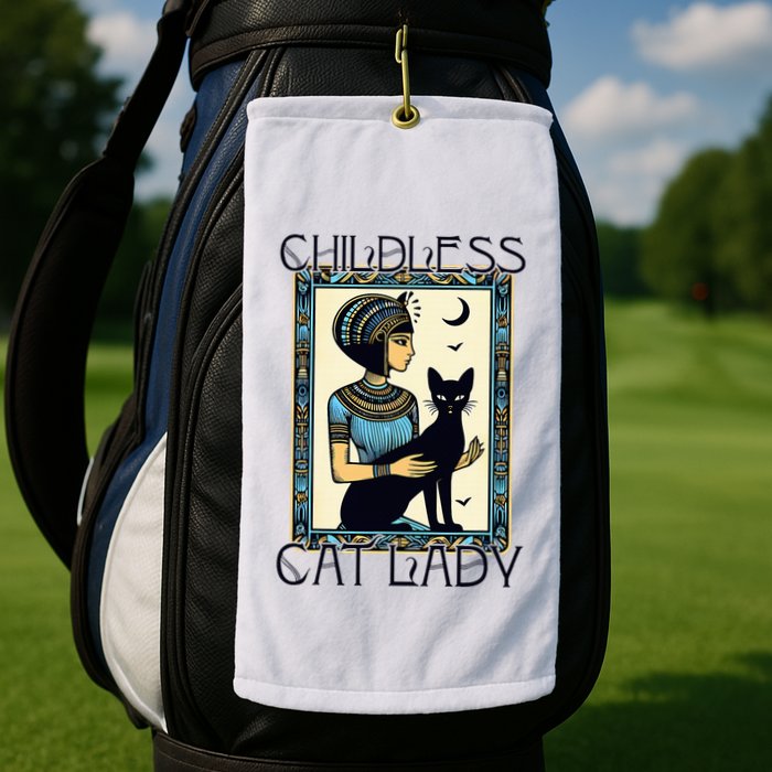 Childless Cat Ladies Funny Cat Golf Towel