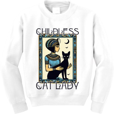 Childless Cat Ladies Funny Cat Kids Sweatshirt