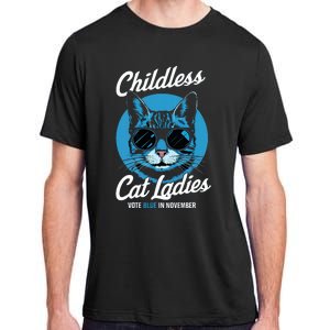 Childless Cat Ladies Vote Blue In November Democrats Liberal Adult ChromaSoft Performance T-Shirt