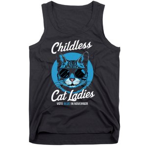 Childless Cat Ladies Vote Blue In November Democrats Liberal Tank Top