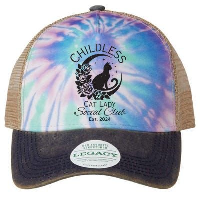 Childless Cat Lady Legacy Tie Dye Trucker Hat