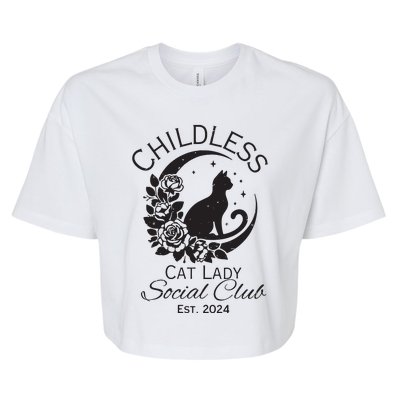 Childless Cat Lady Bella+Canvas Jersey Crop Tee