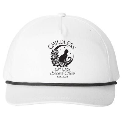 Childless Cat Lady Snapback Five-Panel Rope Hat