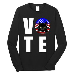 Childless Cat Ladies Vote Retro Long Sleeve Shirt