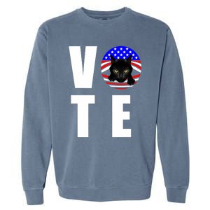 Childless Cat Ladies Vote Retro Garment-Dyed Sweatshirt