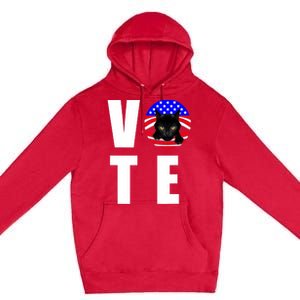 Childless Cat Ladies Vote Retro Premium Pullover Hoodie