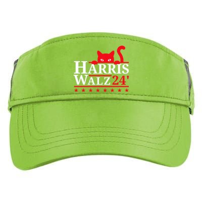 Childless Cat Lady For Kamala Harris Tim Walz Vp 2024 Adult Drive Performance Visor