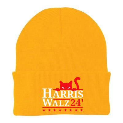 Childless Cat Lady For Kamala Harris Tim Walz Vp 2024 Knit Cap Winter Beanie