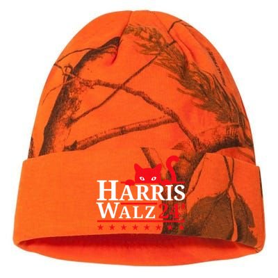 Childless Cat Lady For Kamala Harris Tim Walz Vp 2024 Kati Licensed 12" Camo Beanie