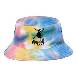 Catzilla Cat Lover Tie Dye Newport Bucket Hat