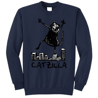 Catzilla Cat Lover Tall Sweatshirt