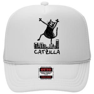 Catzilla Cat Lover High Crown Mesh Back Trucker Hat