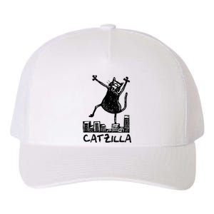 Catzilla Cat Lover Yupoong Adult 5-Panel Trucker Hat