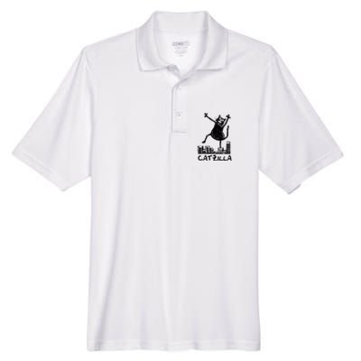 Catzilla Cat Lover Men's Origin Performance Piqué Polo