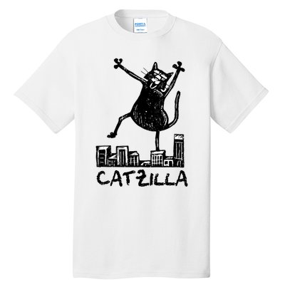 Catzilla Cat Lover Tall T-Shirt