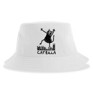 Catzilla Cat Lover Sustainable Bucket Hat