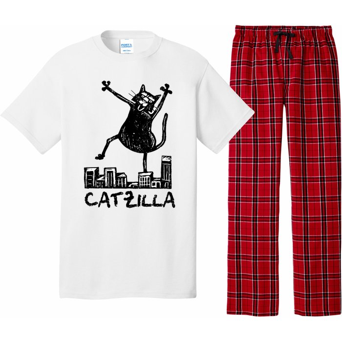 Catzilla Cat Lover Pajama Set